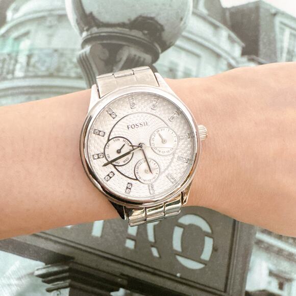 Fossil BQ1560 Modern Multifunction Silver Stainless Steel Watch